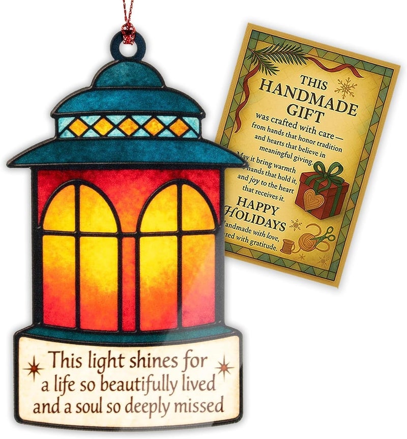 NELXI Memorial Christmas Ornaments 2025, Sympathy Gifts for Loss of Mother Father, in Memory of Loved One, Memorial Gifts for Loss of Mom Dad Son Husband, Heartfelt Holiday Remembrance Ornament - Image 5